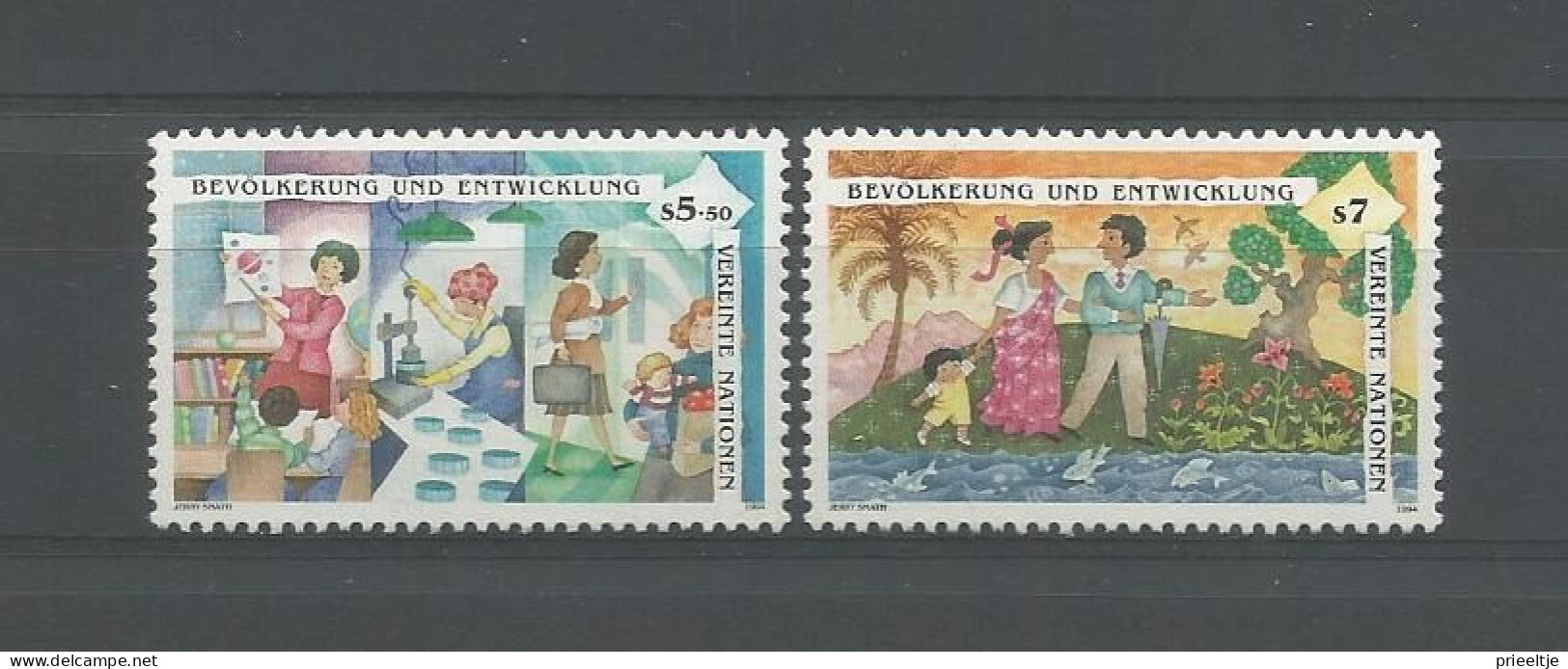 United Nations V. 1994 Population & Development Y.T. 194/195 ** - Unused Stamps