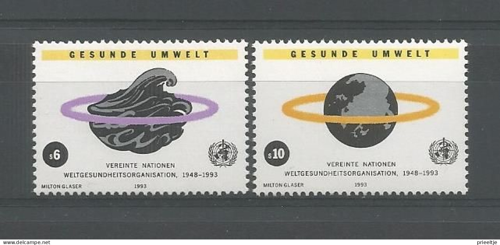 United Nations V. 1993 Environment Protection Y.T. 163/164 ** - Unused Stamps