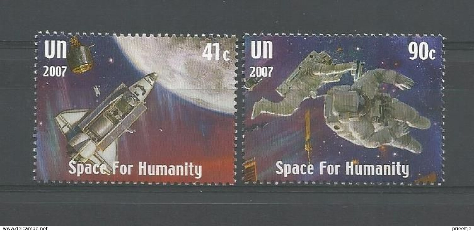 United Nations NY 2007 Space Y.T. 1054/1055 ** - Unused Stamps