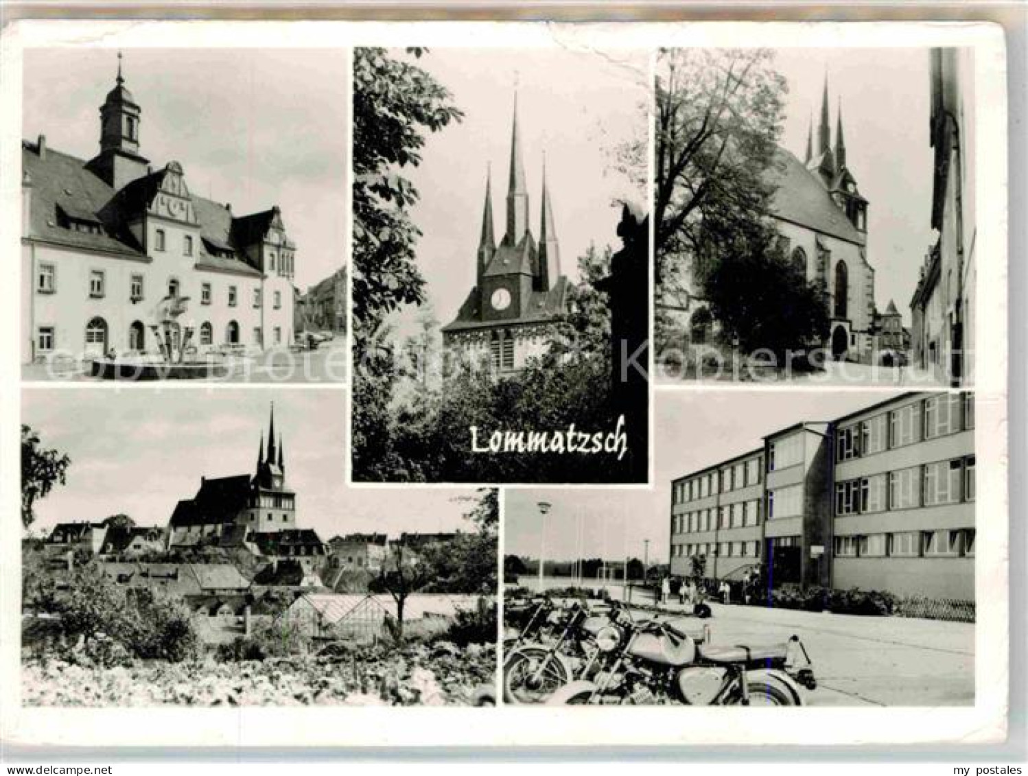 72645129 Lommatzsch Brunnen Kirchen Strassenpartie Lommatzsch - Lommatzsch