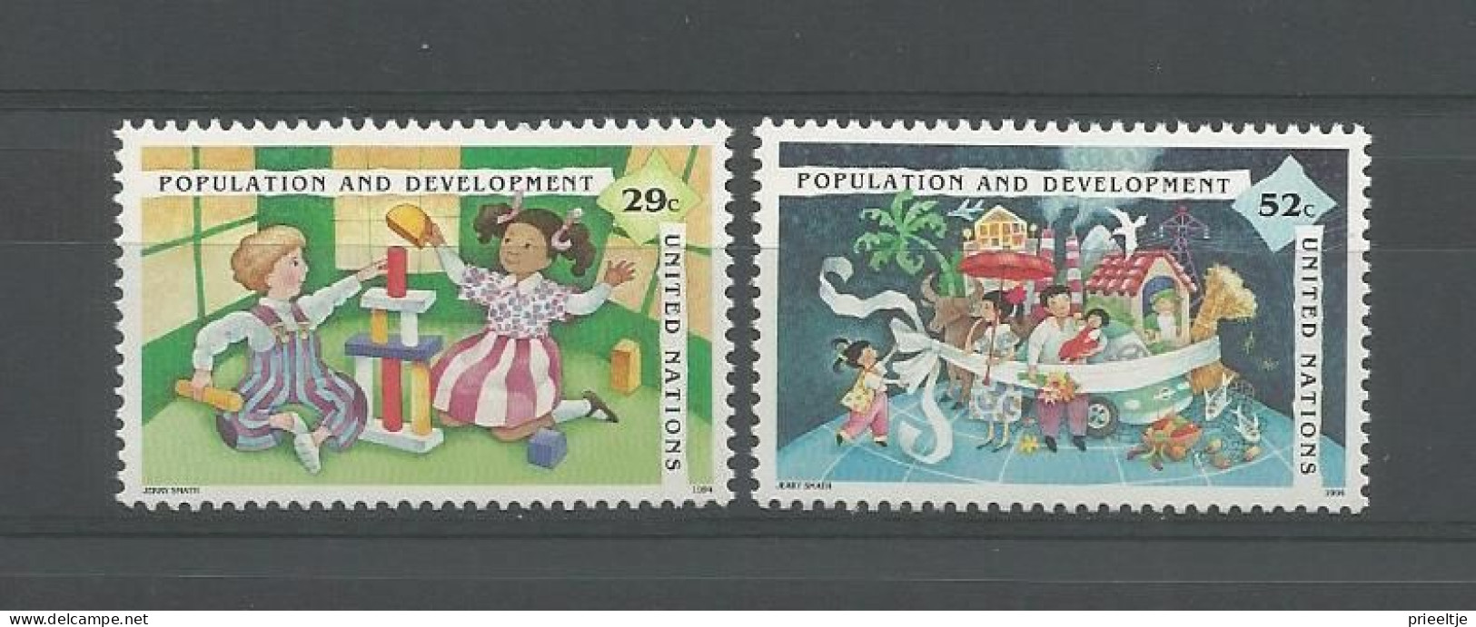 United Nations NY 1994 Population & Development Y.T. 663/664 ** - Unused Stamps