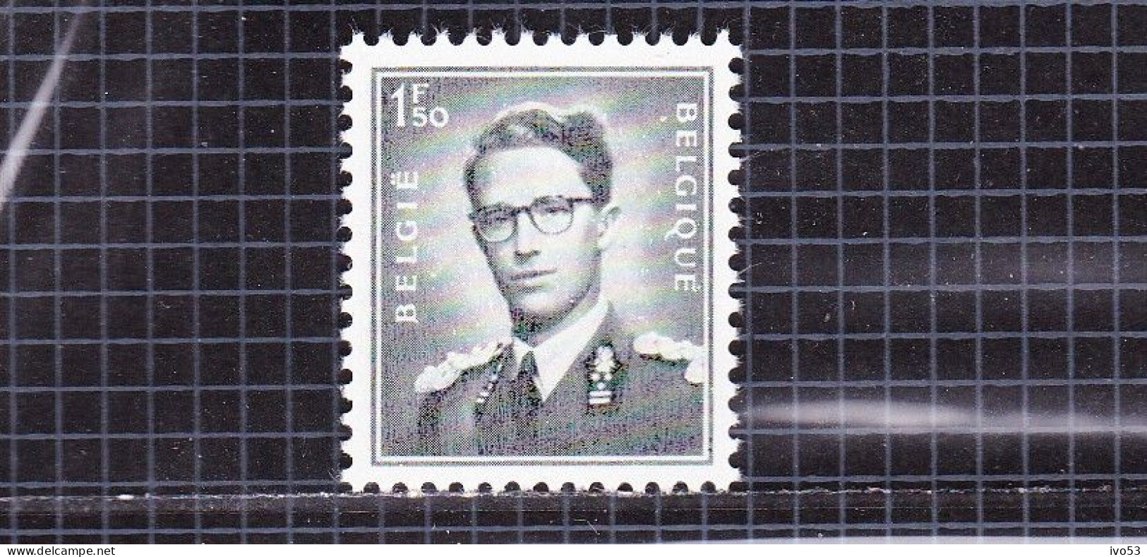 1953 Nr 924P3** Zonder Scharnier,zegel Uit Reeks Koning Boudewijn " Marchand ".Fosforescerend Papier. - 1953-1972 Lunettes