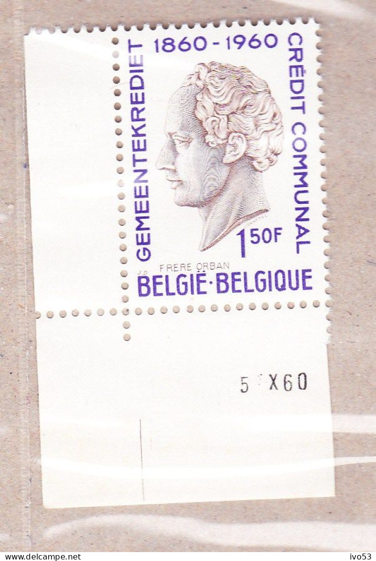 1960 Nr 1161** Drukdatum,zegel Uit Reeks Eeuwfeest. - Coins Datés