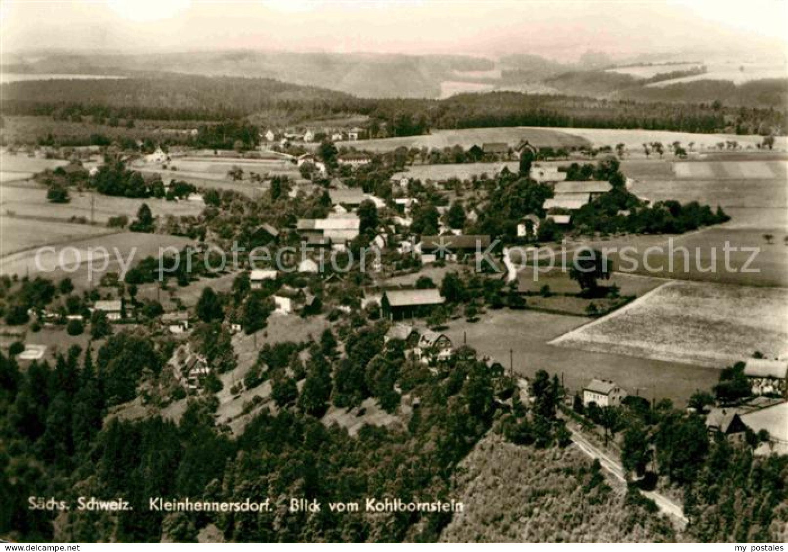 72643905 Kleinhennersdorf Panorama Blick Vom Kohlbornstein Kleinhennersdorf - Gohrisch