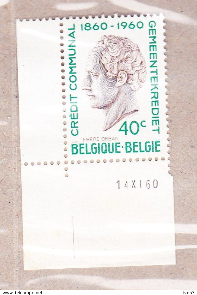 1960 Nr 1160** Drukdatum,zegel Uit Reeks Eeuwfeest. - Coins Datés