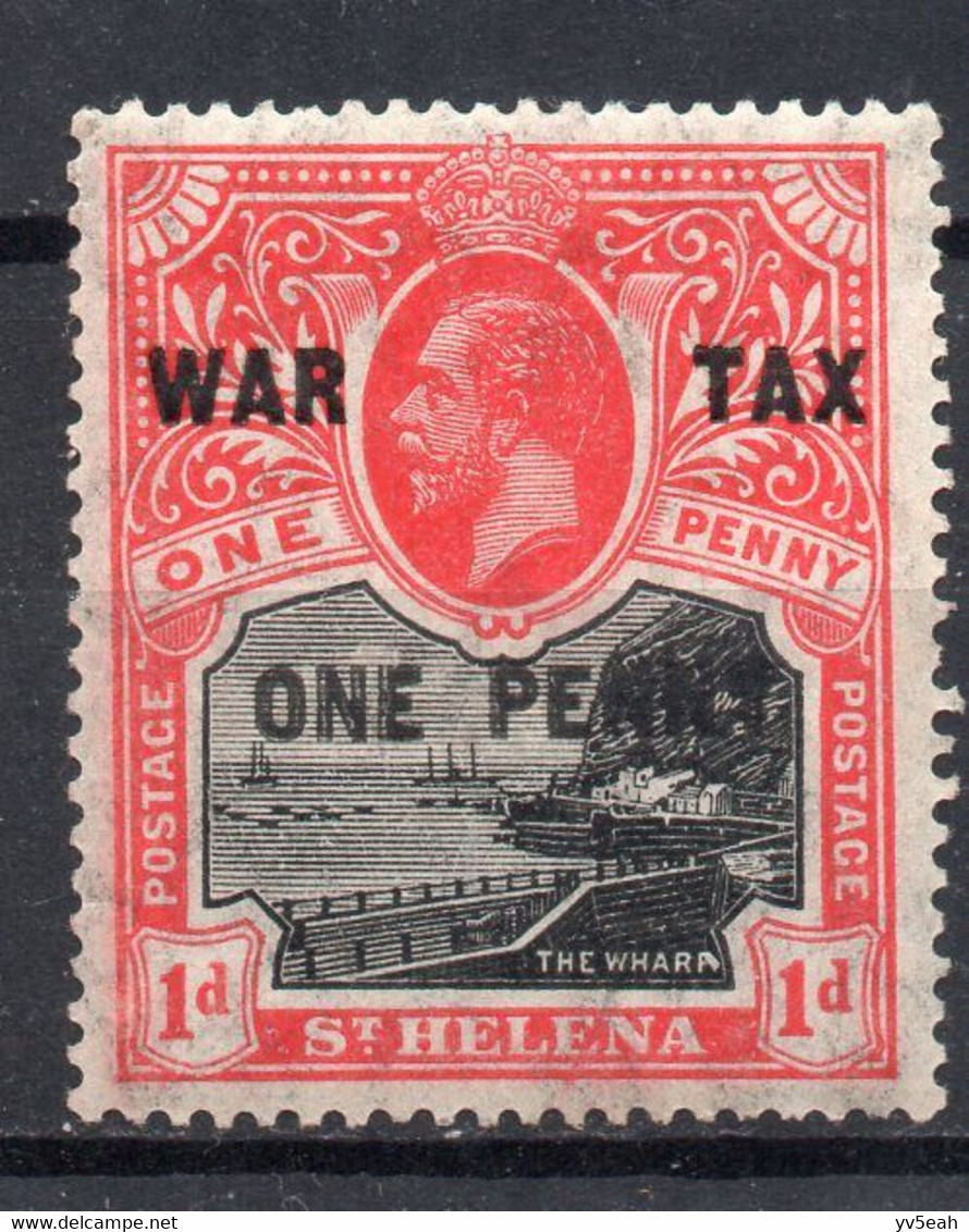 ST. HELENA/1916/MNH/SC#MR1/THE WARF / KING GEORGE V / ROYALTY / WAR TAX / SURCHARGED - Saint Helena Island