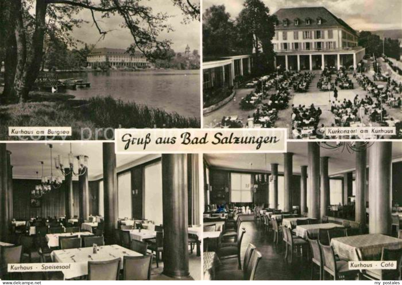 72643769 Bad Salzungen Kurhaus Burgsee Speisesaal Kurkonzert Bad Salzungen - Bad Salzungen