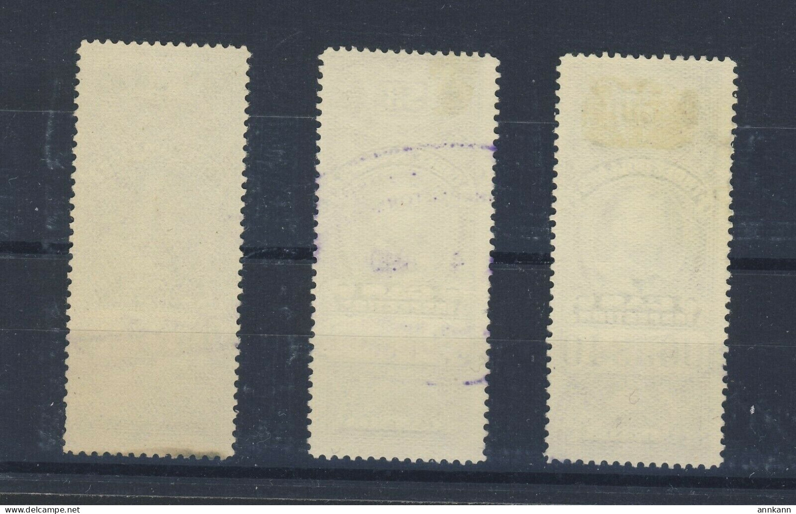 3x Canada Revenue Gas $3.00 Used Stamps #FG31 -$3.00 Blue Guide Value = $21.00 - Steuermarken