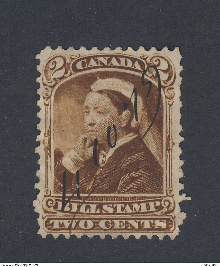 Canada Revenue Bill Stamp Series 3 #FB38-2c Brown Used Guide Value = $35.00 - Fiscali