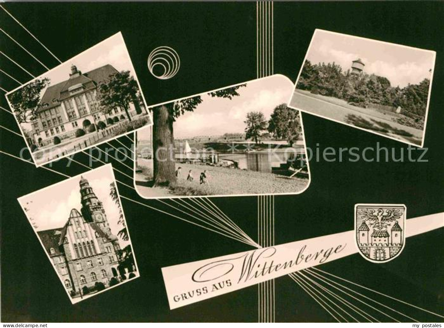 72643568 Wittenberge Prignitz Schloss Promenade Wasserturm Rathaus Wittenberge - Wittenberge