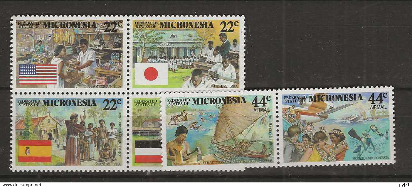 1988 MNH Micronesia Mi 83-88 Postfris** - Mikronesien