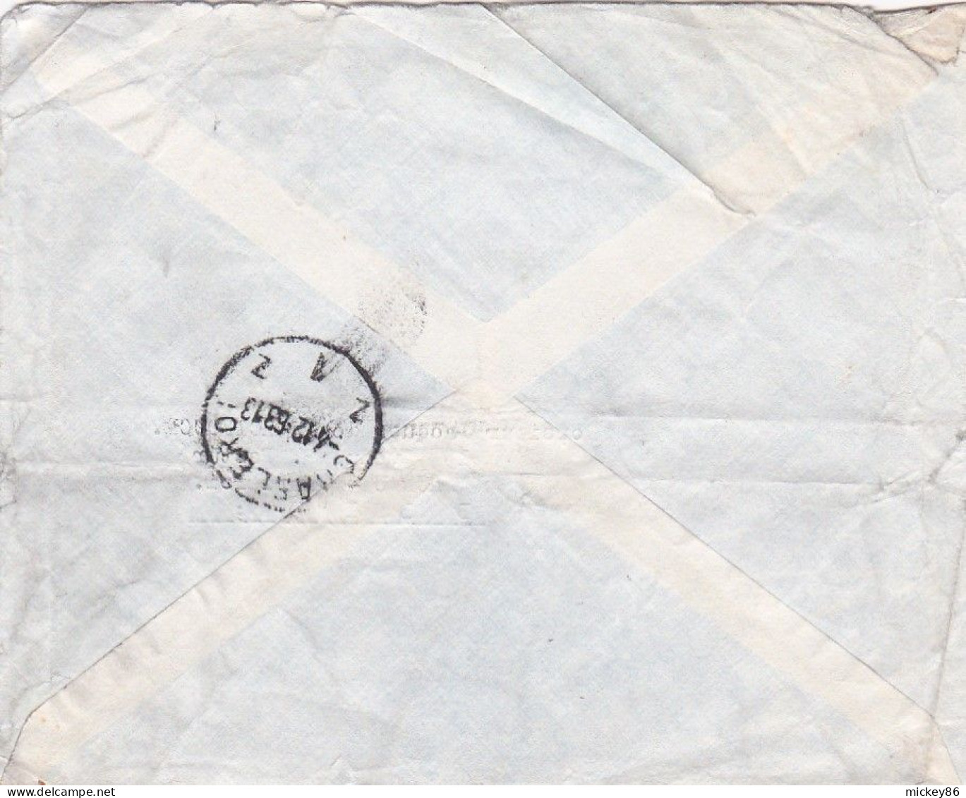 CONGO --lettre De LEOPOLDVILLE Pour CHARLEROI Réexpédiée Sur BRUXELLES (Belgique)  Timbre..cachet CHARLEROI Au Verso - Briefe U. Dokumente