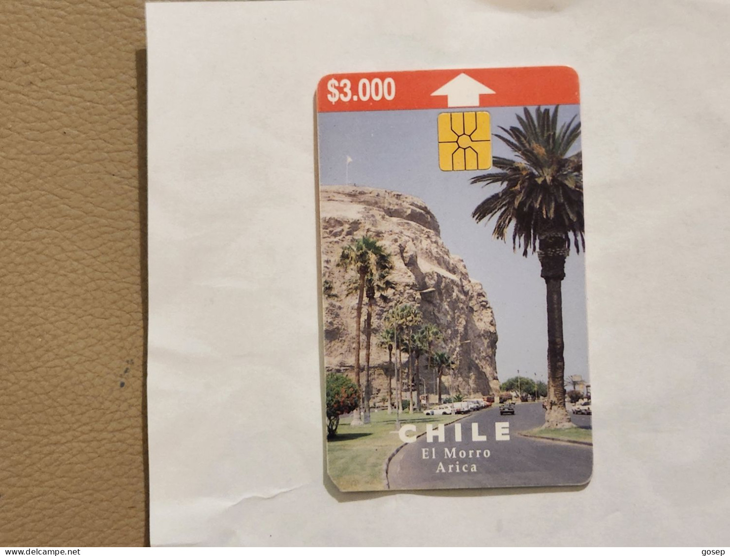 Chile-(cl-ctc-0040)-el Morro Arica-(199)-($3.000)-(chip Big)-(11/1997)-(50.000)-used Card+1card Prepiad Free - Chile