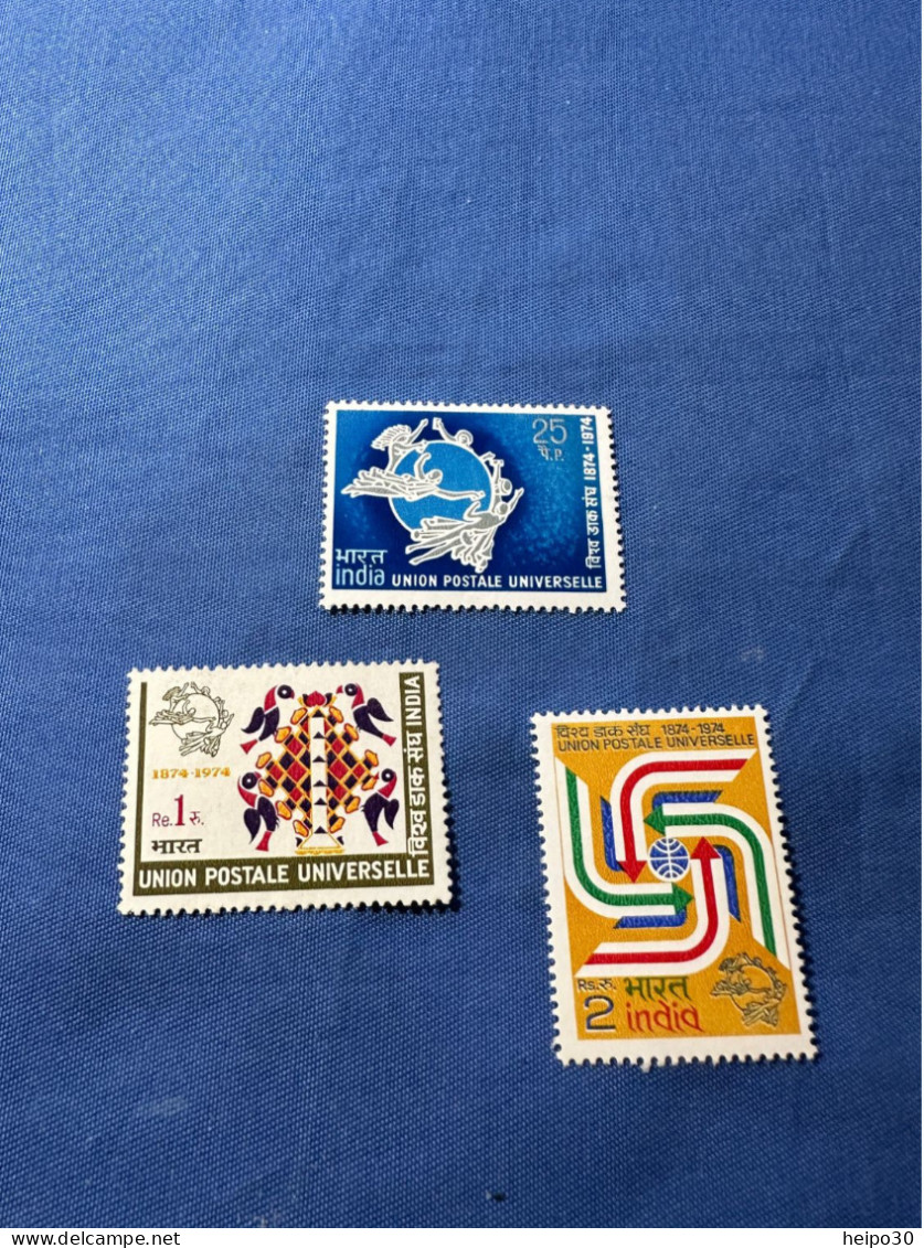 India 1974 Michel 603-05 Weltpostverein MNH - Unused Stamps