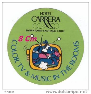 Luggage Label  - Hotel Carrera - Santiago  - Chile : Caixa # 6 - Hotel Labels