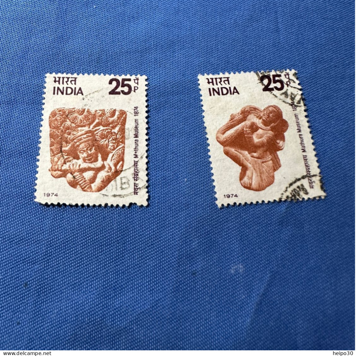 India 1974 Michel 606-07 Mathura Museum - Used Stamps