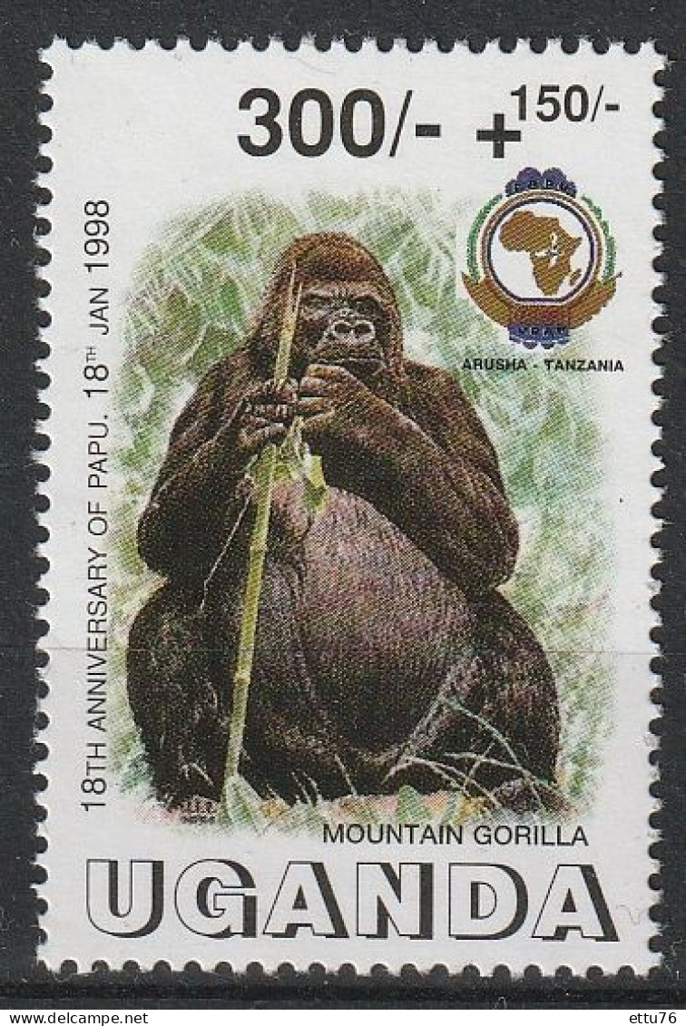 Uganda 1998  Mountain Gorilla  MNH - Gorilas