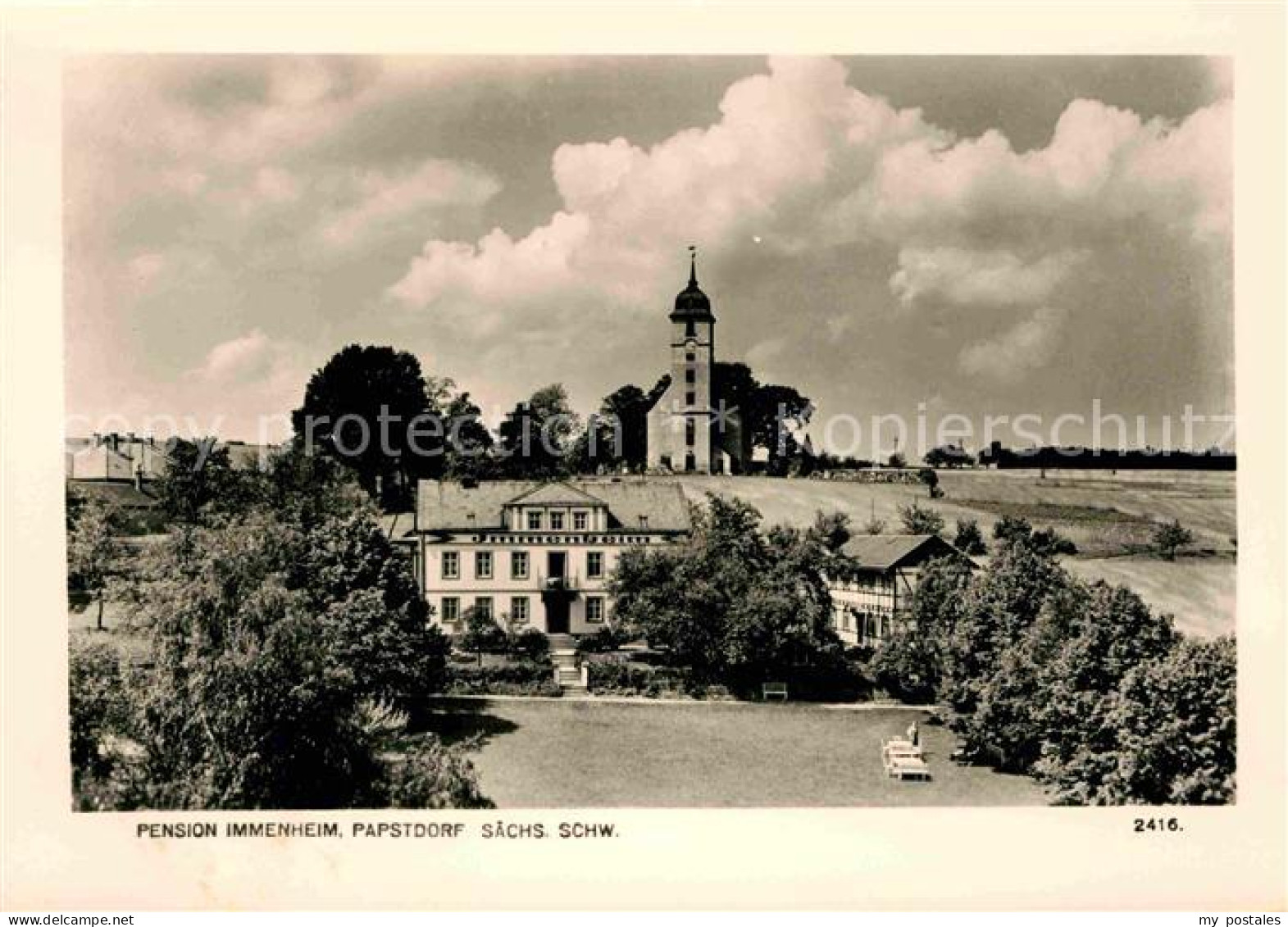 72641690 Papstdorf Pension Immenheim Kirche Papstdorf - Gohrisch