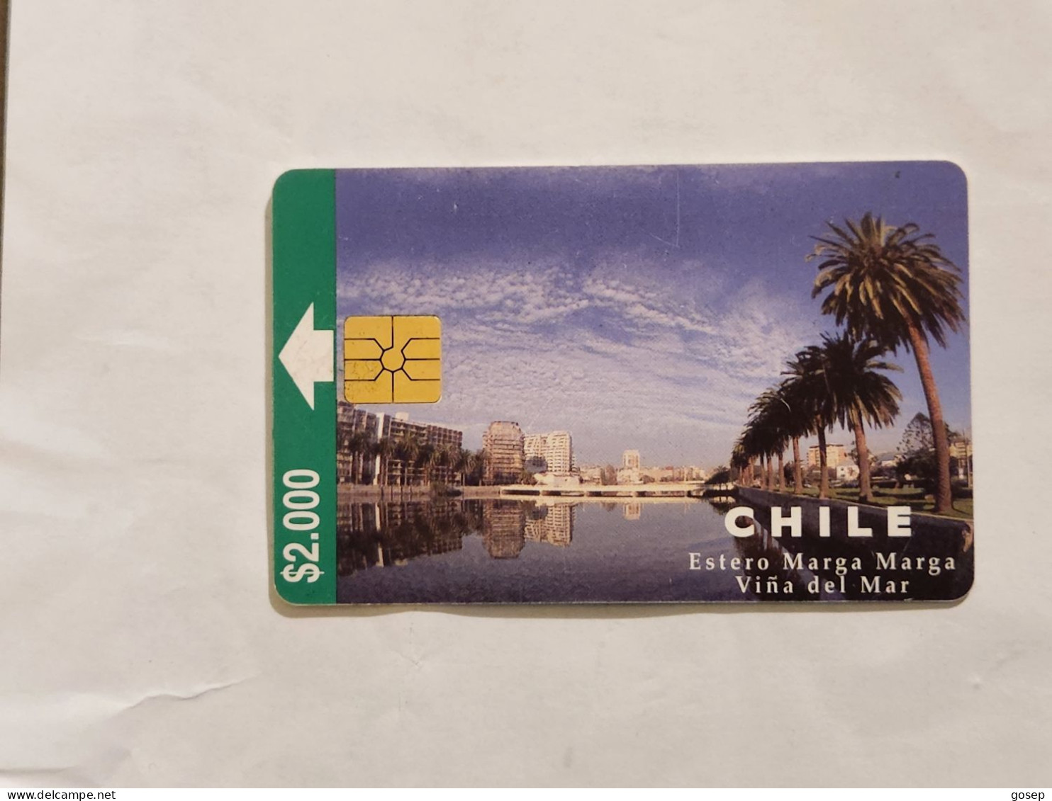 Chile-(CL-CTC-38A)-estero Marga1-(200)-($2.000)-(?)-(11/1997)-(look Outside)-used Card+1card Prepiad Free - Chile