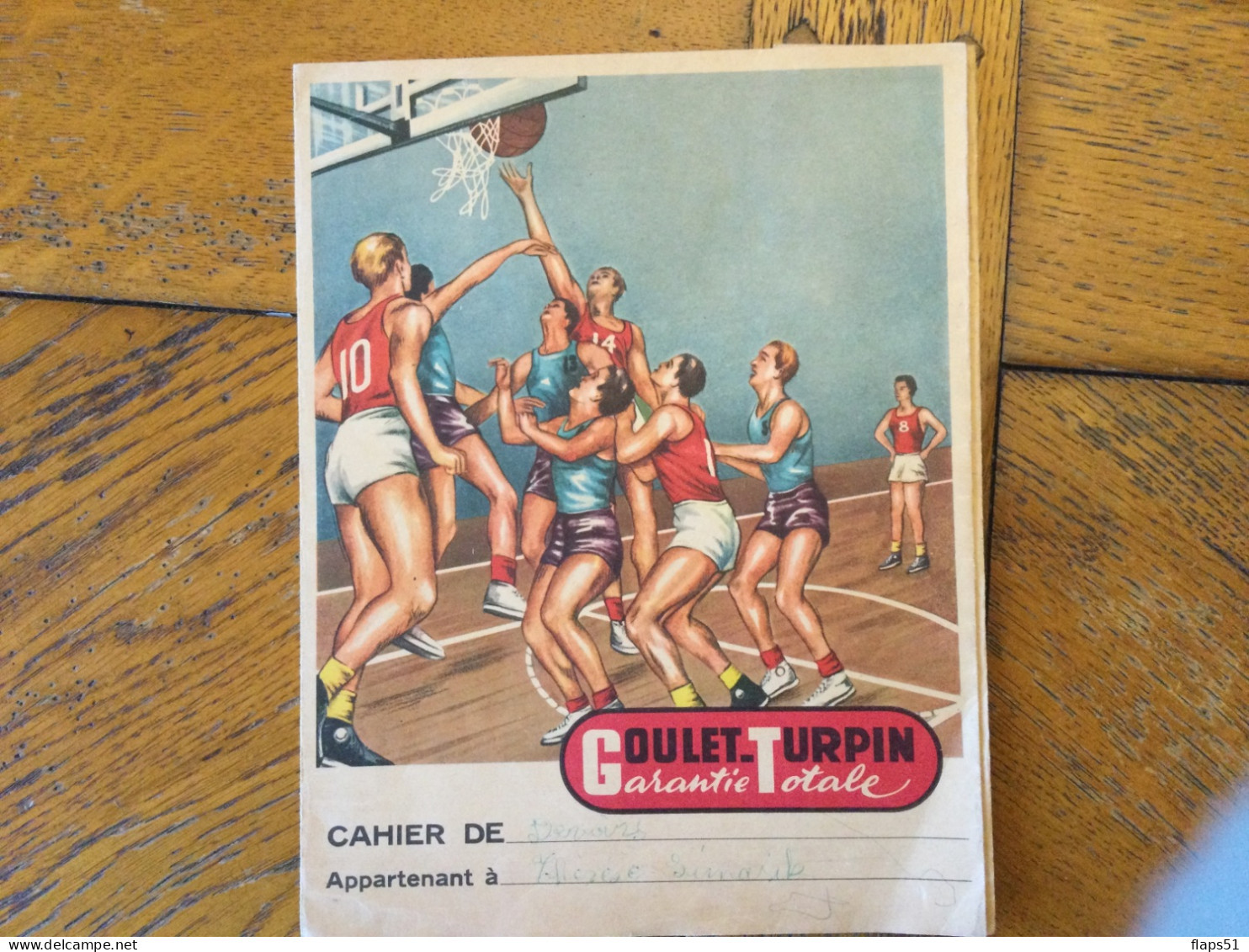 Vends Protège Cahier Goulet Turpin Image Basket-ball - Protège-cahiers