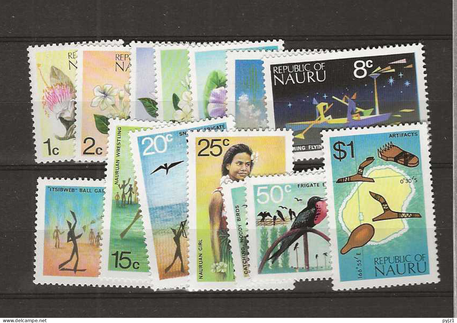 1973 MNH Nauru Mi 88-101 Postfris** - Nauru