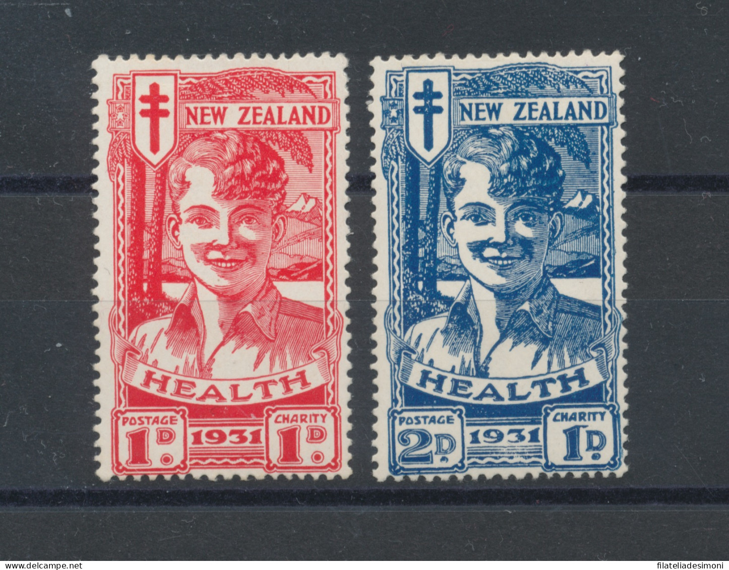 1931 NEW ZEALAND - Stanley Gibbons N. 546-47 - Health Stamps - MH* - Other & Unclassified