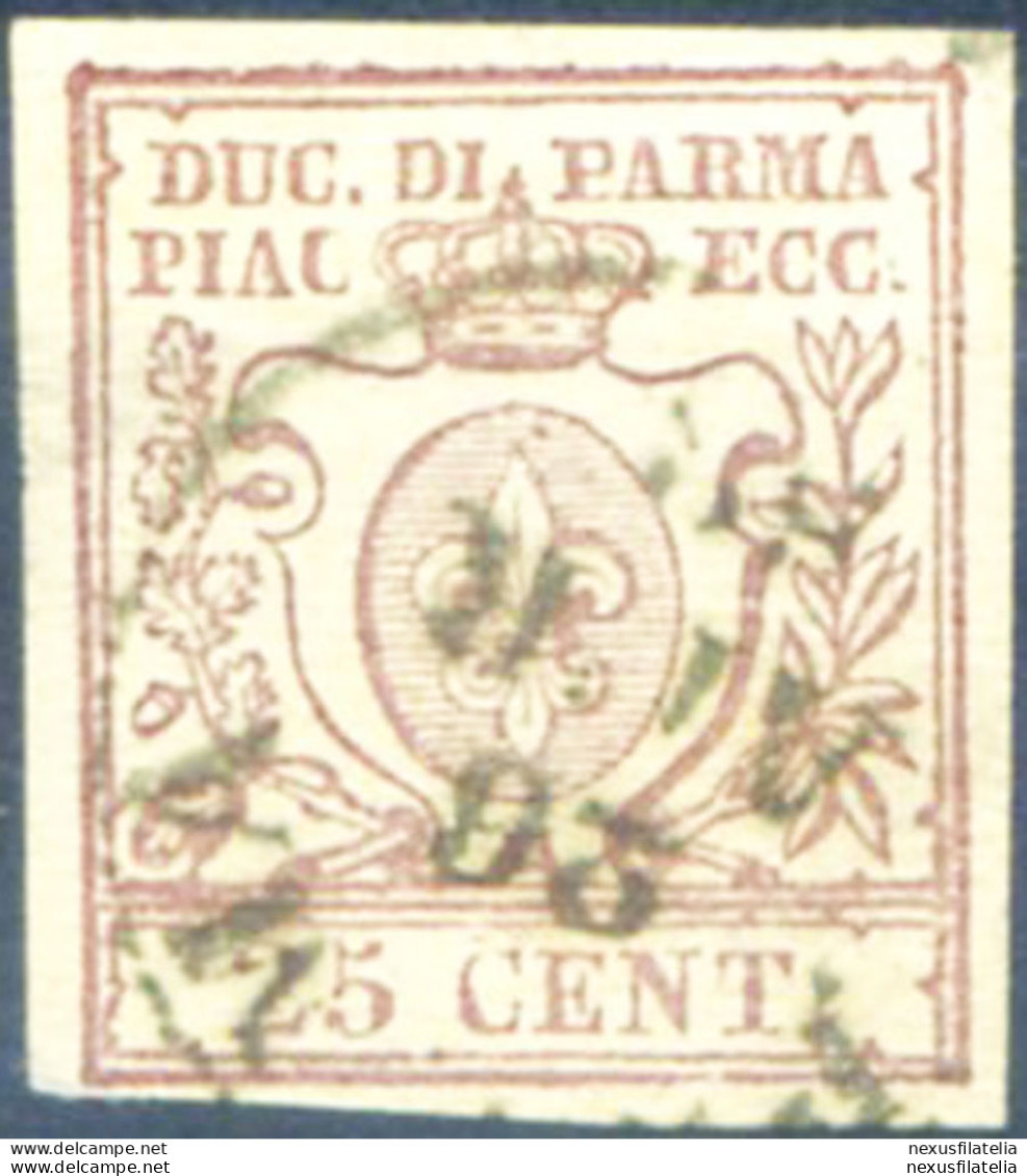 Parma. Giglio 25 C. 1857-1859. Usato. - Ohne Zuordnung