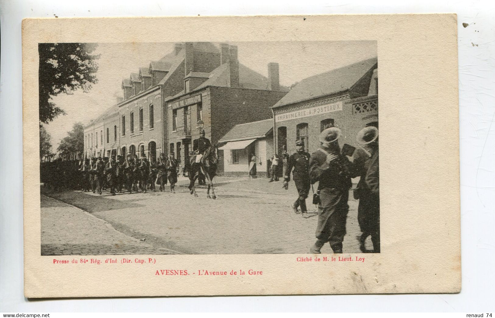 Avesnes Nord Avenue De La Gare Militaires - Avesnes Sur Helpe