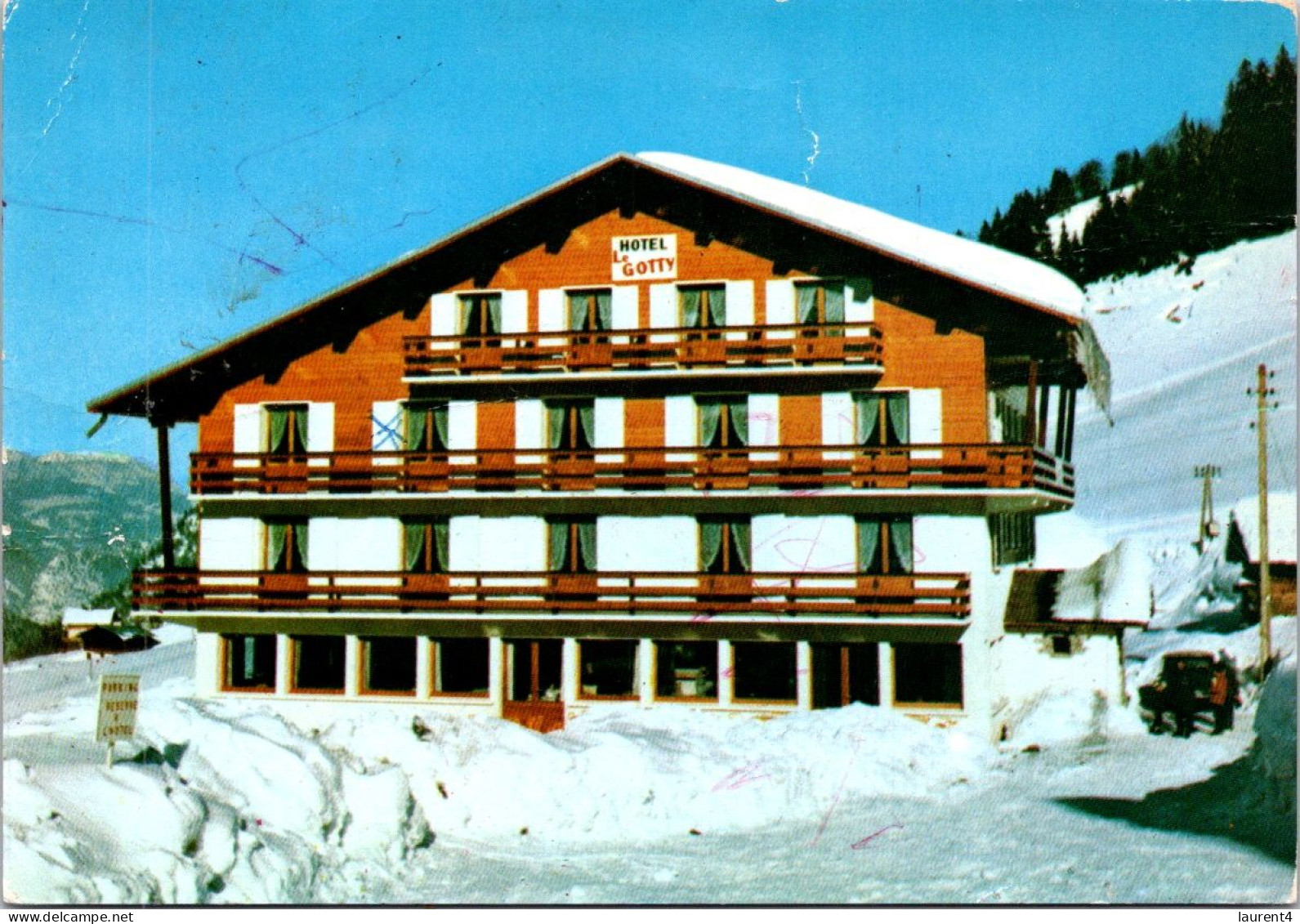 29-2-2024 (1 Y 31)  France - Posted 1980 - Hotel Le Gotty (La Clusaz) - Biblioteche