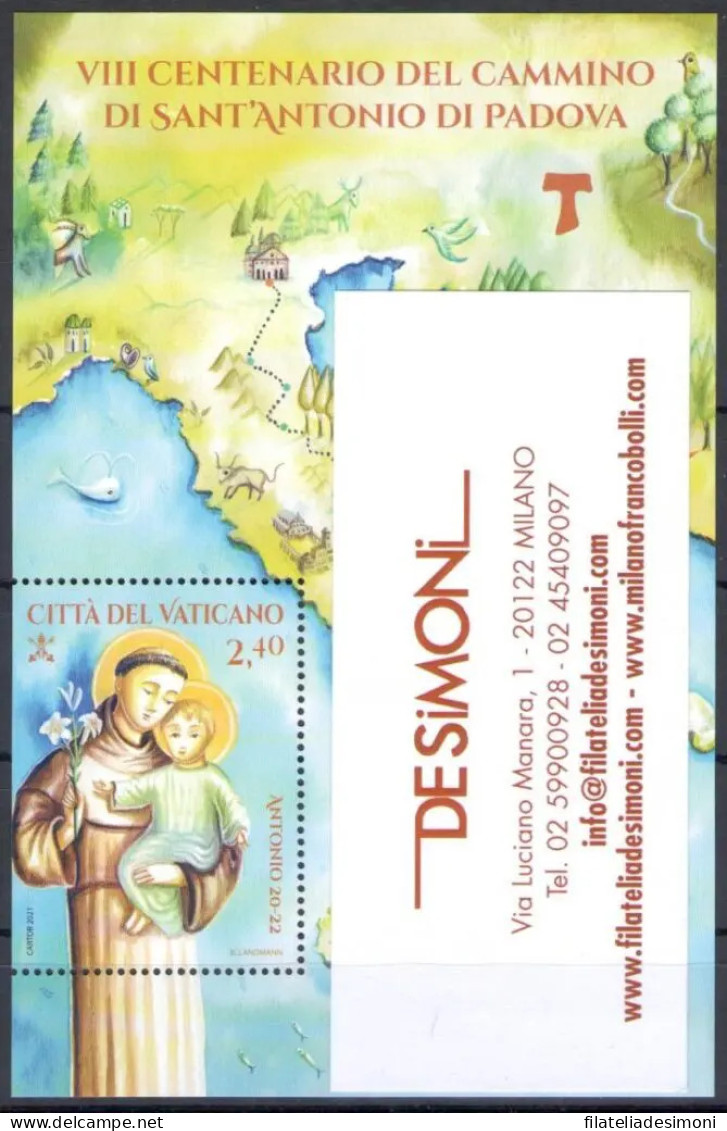 2021 Vaticano, Annata Completa 23 Valori + 5 BF + 1 Libretto Santo Natale + 3 Minifogli (Dante + Sant'Ignazio + Giornata - Années Complètes