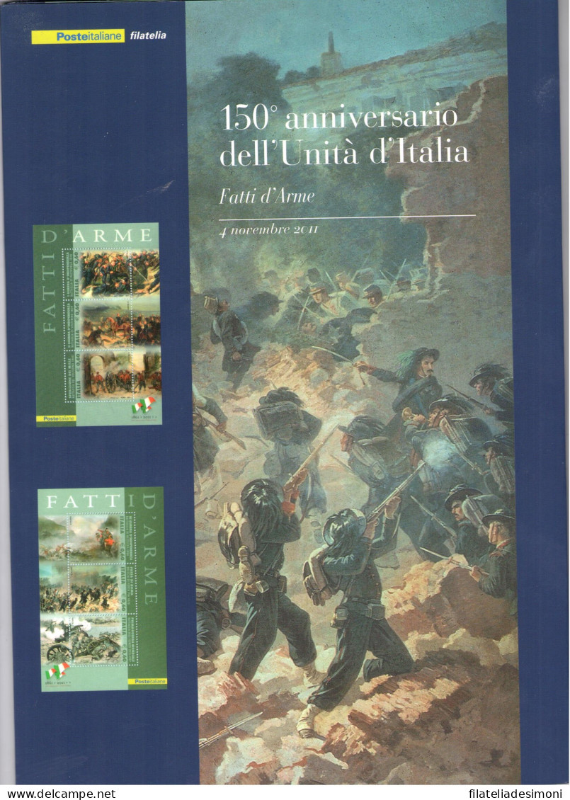 2011 Italia - Folder - 150. Unità D'italia - Fatti D'Arme N. 293 - MNH** - Paquetes De Presentación