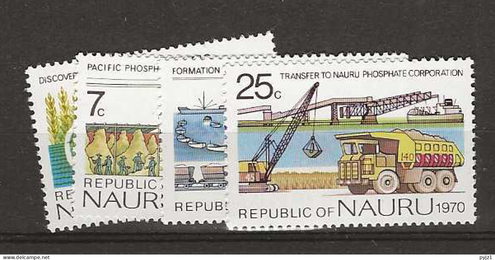 1975 MNH Nauru Mi 117-20 Postfris** - Nauru