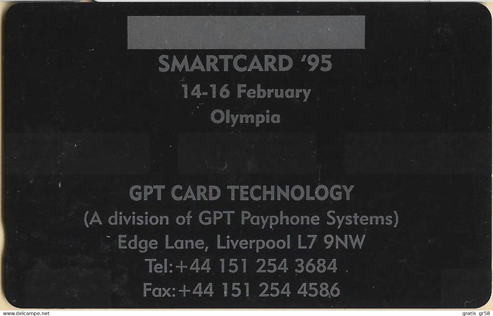 United Kingdom - GPT046, Smartcard '95, GIM, Specimen Without Control - Other & Unclassified