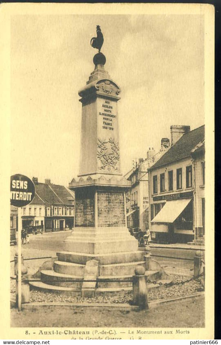 Auxi Le Chateau Le Monument Aux Morts - Auxi Le Chateau