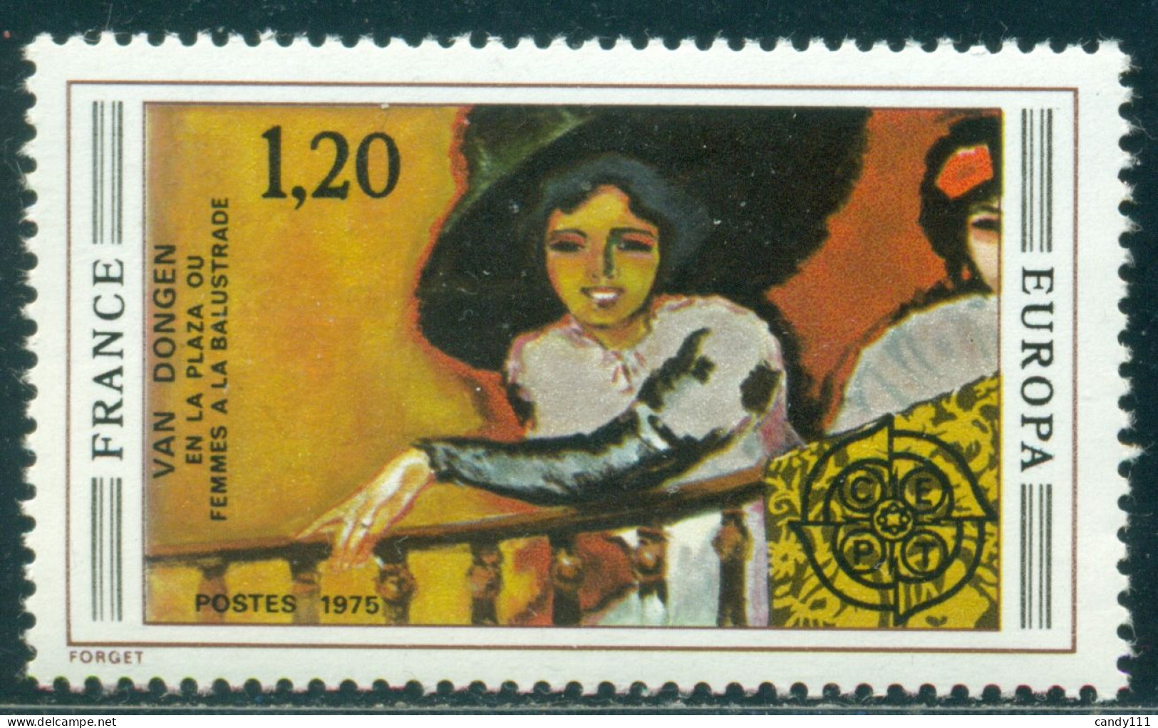 1975 Women At The Balustrade; By Kees Van Dongen,painting,France,1916,MNH - Otros & Sin Clasificación
