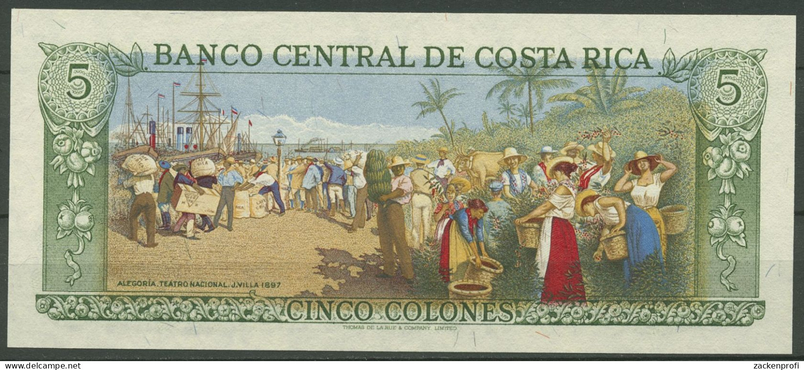 Costa Rica 5 Colones 2.10.1985, Orchidee, KM 236 D Kassenfrisch (K450) - Costa Rica