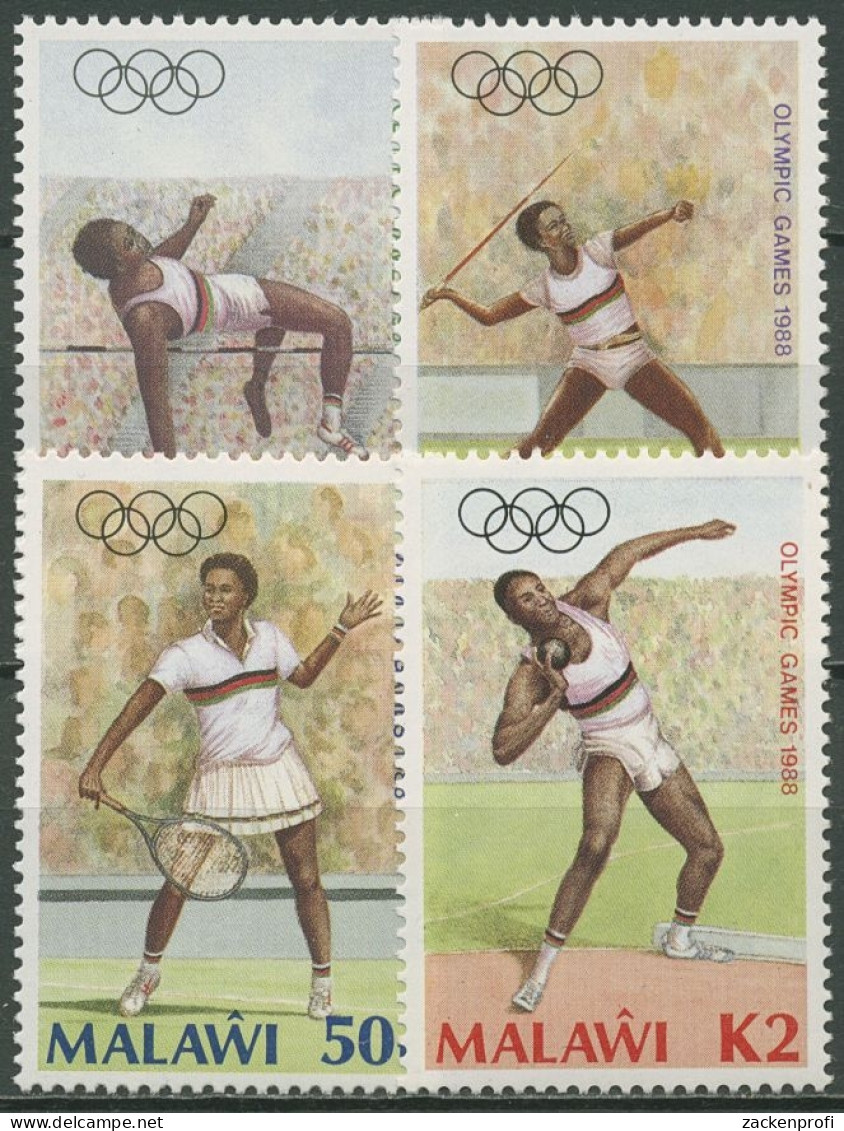 Malawi 1988 Olympische Sommerspiele Seoul Tennis Speer 497/00 Postfrisch - Malawi (1964-...)