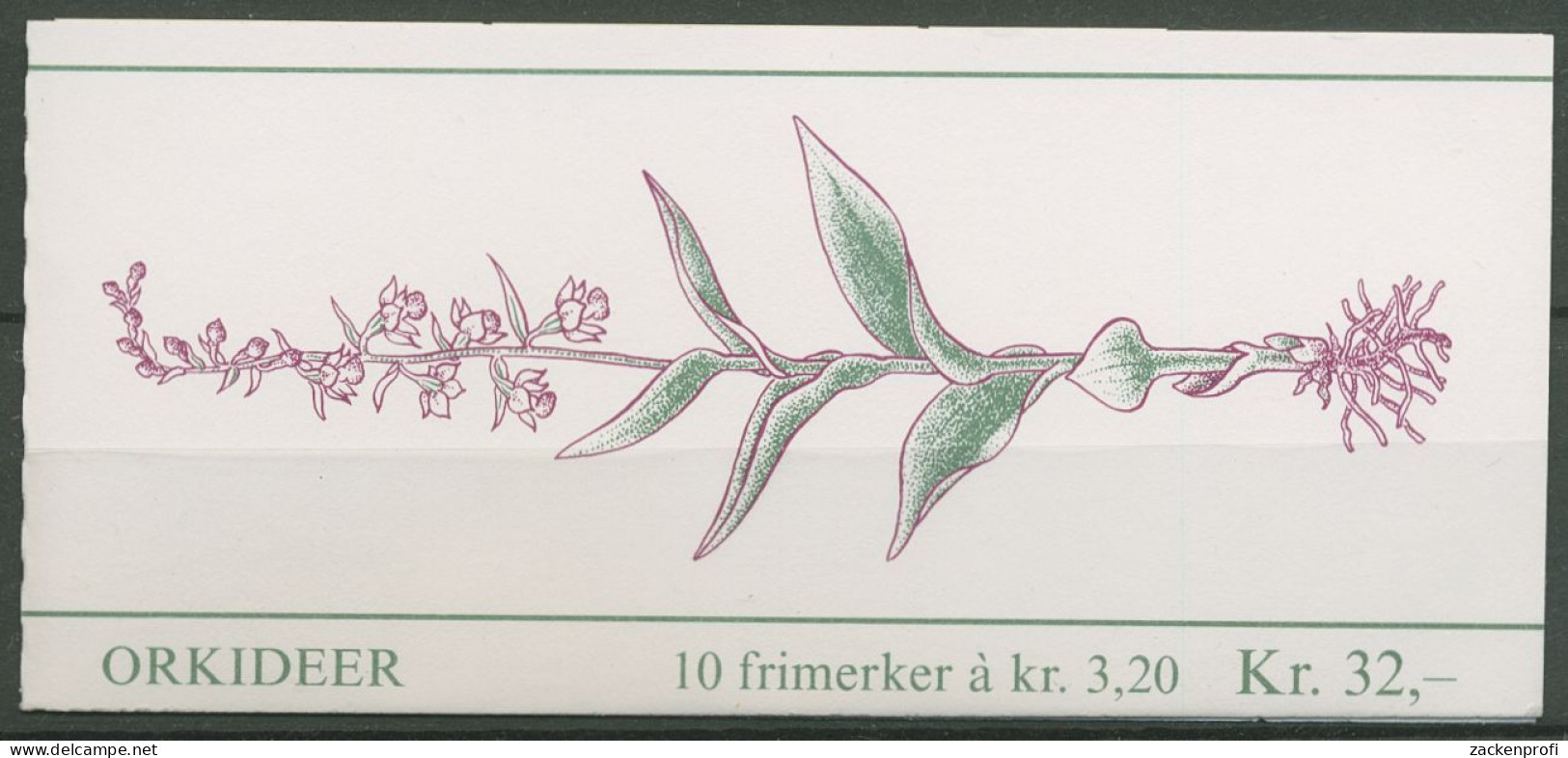 Norwegen 1990 Pflanzen Orchideen Markenheftchen MH 15 Postfrisch (C60783) - Booklets