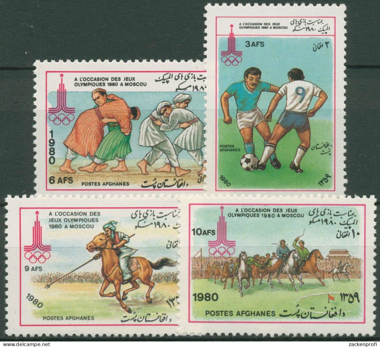 Afghanistan 1980 Olympia Sommerspiele Moskau 1236/39 Postfrisch - Afghanistan