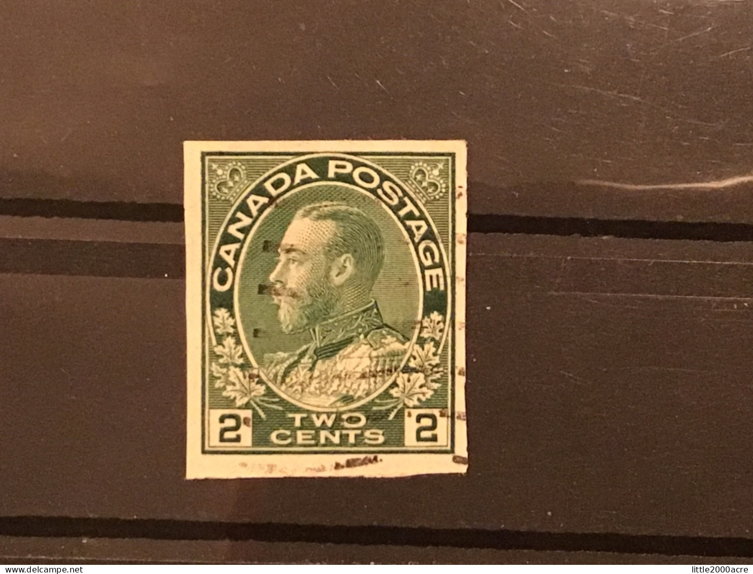 Canada 1924 2c Green Imperf Used SG 260 - Oblitérés