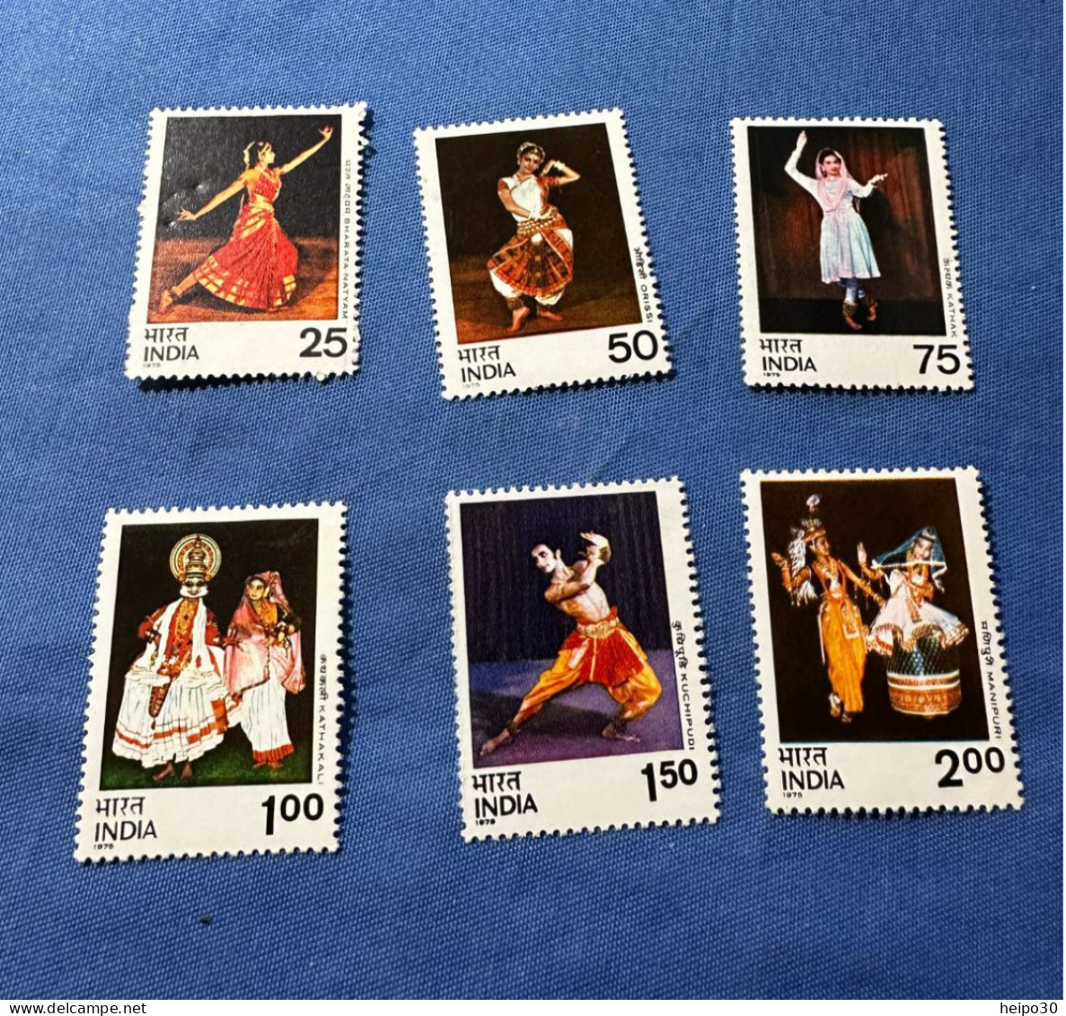 India 1975 Michel 646-651 Indische Tänze MNH - Nuevos