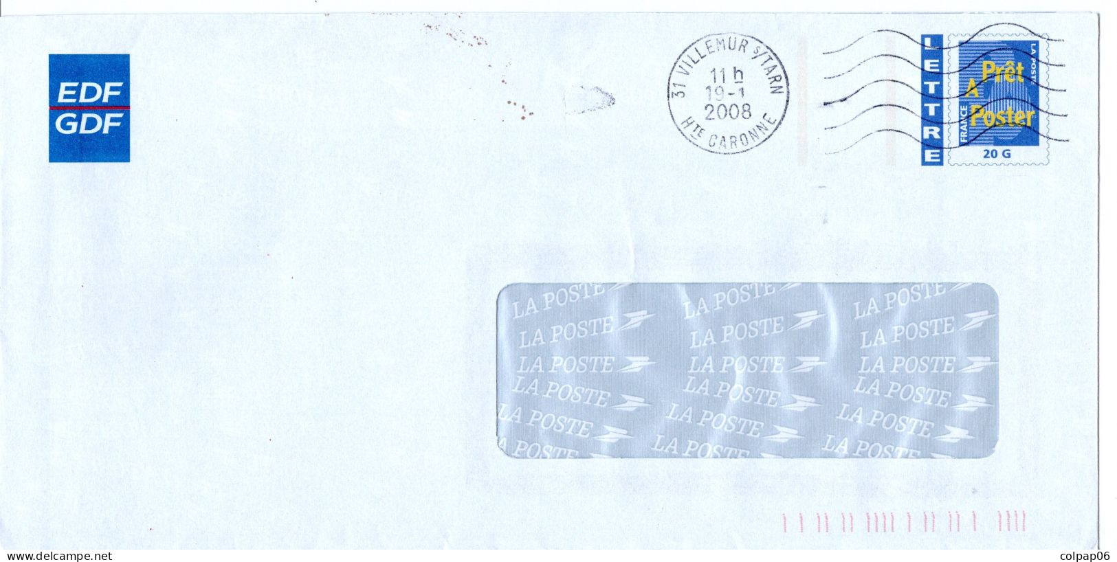 EDF - GDF - Repiquage Ou TSC - Oblitéré - Prêts-à-poster:Stamped On Demand & Semi-official Overprinting (1995-...)