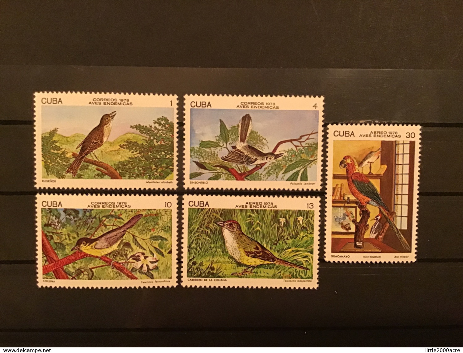 Cuba 1978 Birds MNH SG 2437-41 Mi 2280-4 Yv 2046-8 + PA276-7 - Ongebruikt