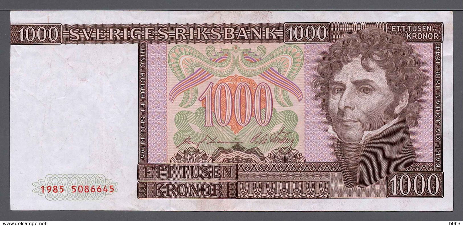 Sweden Svezia Suède Schweden LOT 1982 - 1990 50 100 500 1000 Kronor in Various Condition