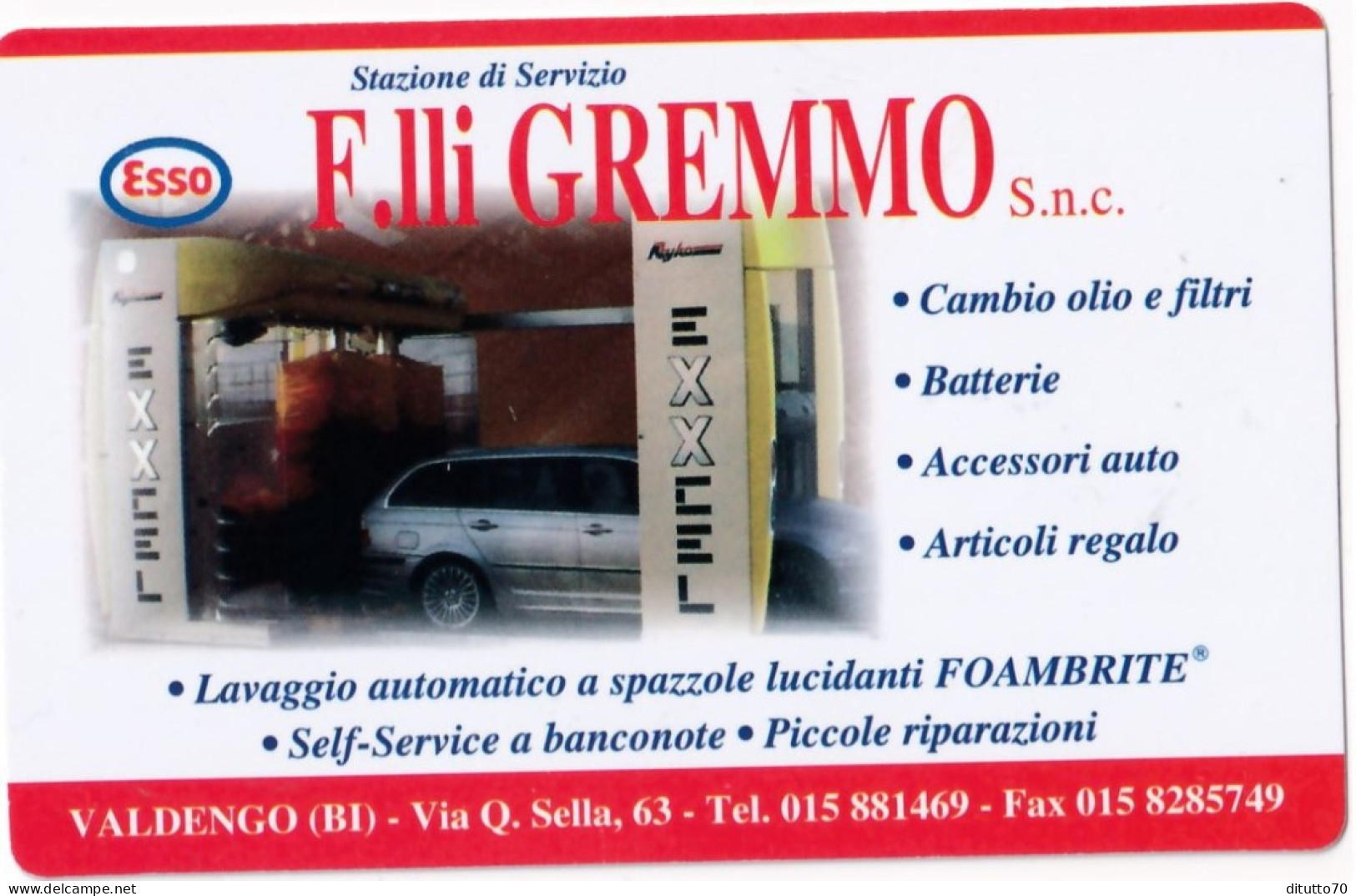 Calendarietto - ESSO - Stazione Di Servizio - F.lli Gremmo Snc - Valdengo - Anno 2006 - Tamaño Pequeño : 2001-...