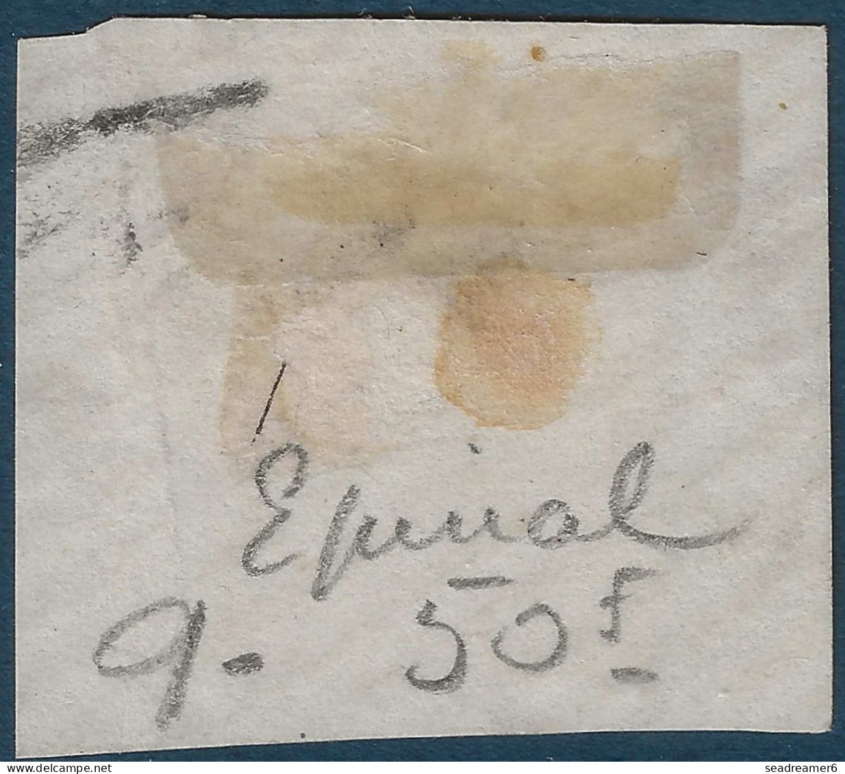 ALSACE LORRAINE Fragment N°5 10c Bistre Oblitéré Cachet Provisoire " POSTES / 1871 / EPINAL " TTB - Used Stamps