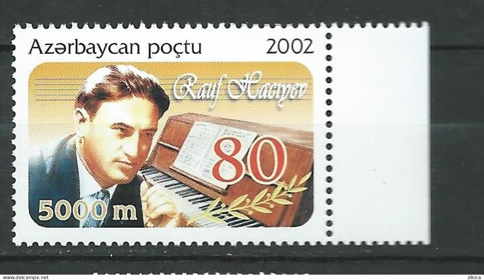 Azerbaijan - 2002 The 80th Ann. Of The Birth Of Ruaf Gadjiyev, Composer.music  MNH** - Aserbaidschan