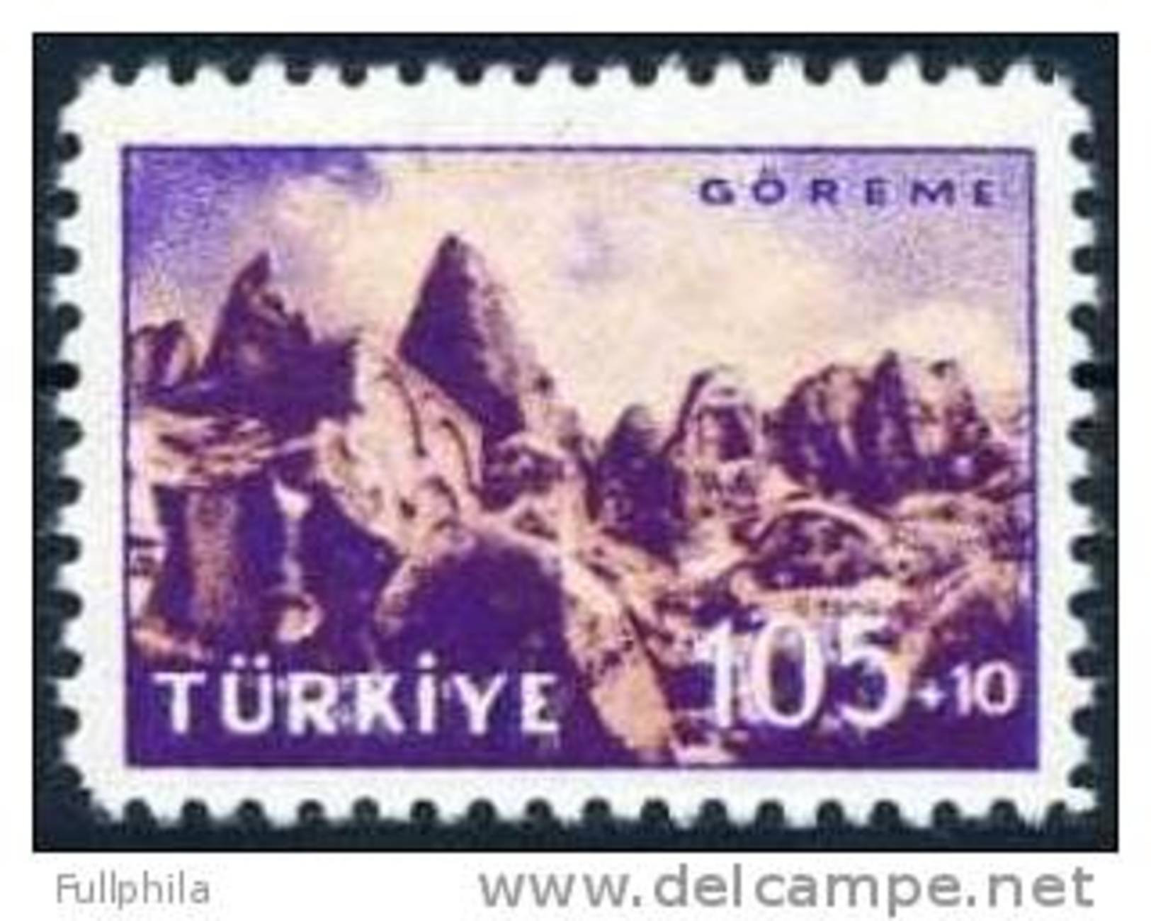 1959 TURKEY TOURIST PROPAGANDA OF GOREME MNH ** - Unused Stamps