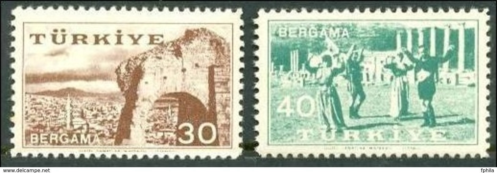 1957 TURKEY THE KERMIS OF PERGAMUS MNH ** - Unused Stamps