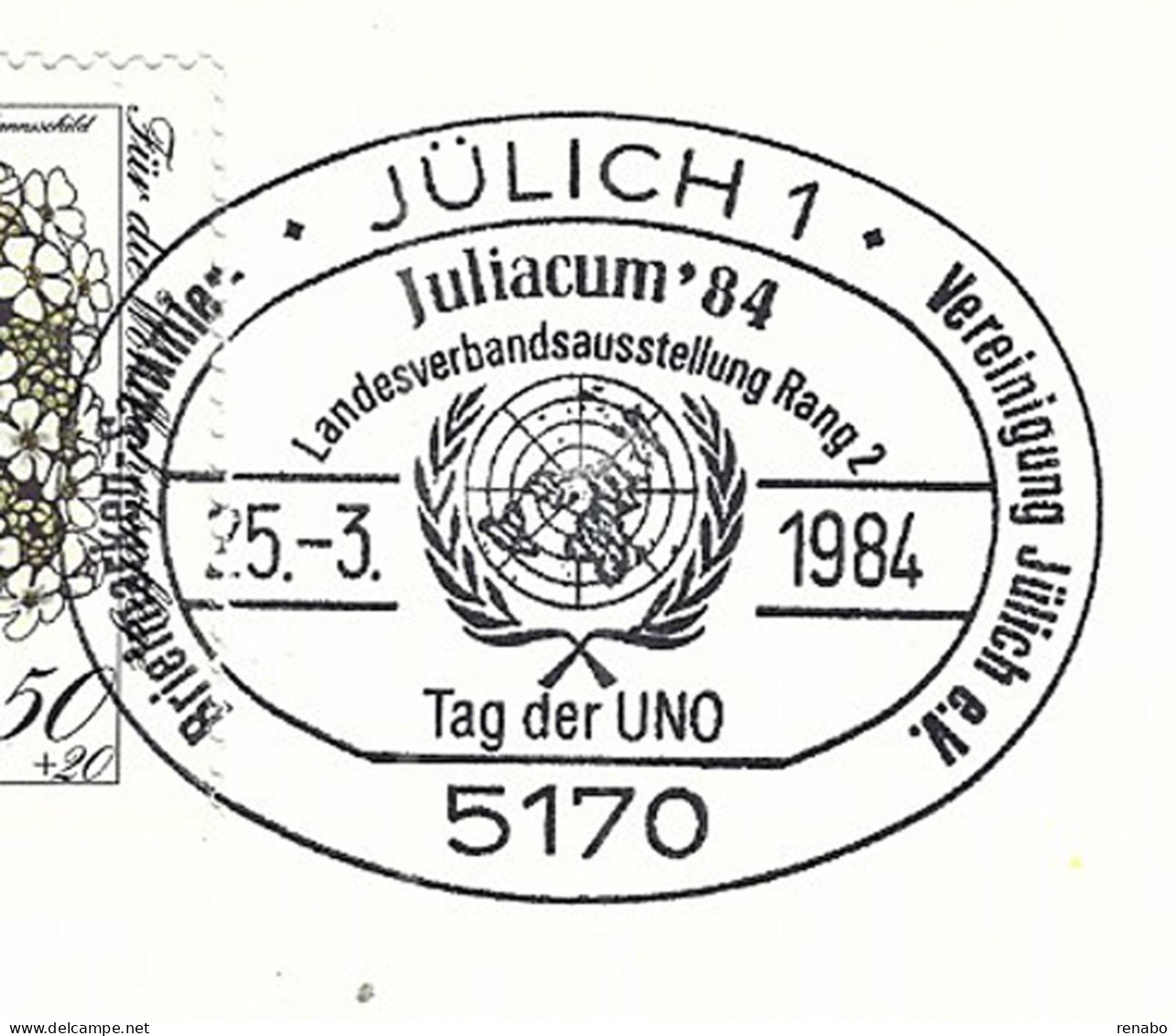 Germany, Deutschland, Allemagne 1984; UNICEF : Card With Special Cancellation From Jülich. - UNICEF